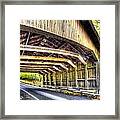 Covered Bridge On Pierce Stocking Scenic Drive Framed Print