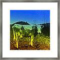 Cow On Lsd Framed Print