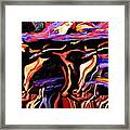 Cow Triping Framed Print