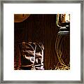 Cowboy Boots At The Ranch Framed Print