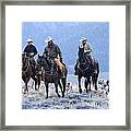 Cowboy Outriders Framed Print