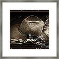 Cowboy Toast Framed Print