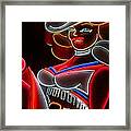 Cowgirl Neon Sign Fremont Street Las Vegas Framed Print