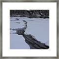 Cracked Ice Framed Print