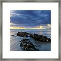 Crackington Haven Sunset, Cornwall Framed Print