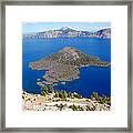 Crater Lake From Watchman Tower Framed Print
