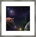 Craters Framed Print