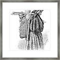 Cree Indian Squaw And Papoose Framed Print