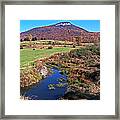 Creek In The Valley Framed Print