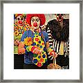 Creepy Clowns Framed Print