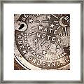 Crescent City Water Meter Framed Print