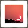 Crescent Sunset Framed Print