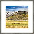 Crested Butte City Colorado Panorama View Framed Print