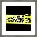 Crime Scene Tape, Artwork Framed Print