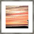 Crimson Skies Framed Print