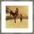 Crow Scout In Winter - 1908 Framed Print
