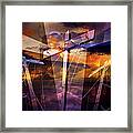 Crucifixion Crosses Composition From Clotheslines Framed Print