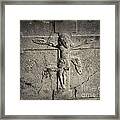 Crucifixion Stone At Jerpoint Abbey Framed Print