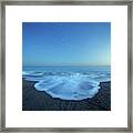 Crux Constellation Over Coastal Waters Framed Print