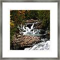 Fall Foliage Crystal Falls Crystal New Hampshire Framed Print