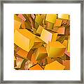 Cubist Melon Burst By Jammer Framed Print