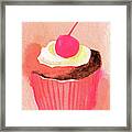 Cupcake Illustration Framed Print