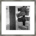 Curbside Mailboxes, 1938 Framed Print