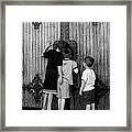 Curious Brothers Framed Print