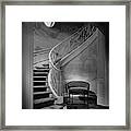 Curving Staircase In The Home Of  W. E. Sheppard Framed Print