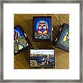 Custom Made Lacquered Wood Card Boxes Framed Print