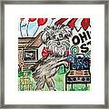 Osu Tailgating Dog Framed Print