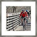 Cyclists Framed Print