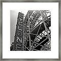 Cyclone Rollercoaster - Coney Island Framed Print