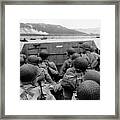 D-day Soldiers In A Higgins Boat Framed Print
