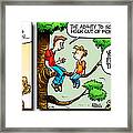 Daddy's Home Dad And Son Bond Scaring Mom Framed Print