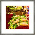 Daikon Radishes Framed Print