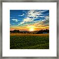 Dale Hollow Sunset Framed Print