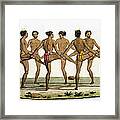 Dance Of The Caroline Islanders, Plate Framed Print