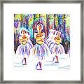 Dancers In The Forest Ii Framed Print
