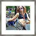 Dancing Girl Union Square Nyc Framed Print