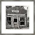 Daniel Station In Wyoming Framed Print