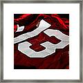 Dark Red And White Jersey With The Number Thirteen On It Framed Print
