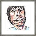 Dave Grohl Caricature Framed Print