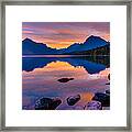 Dawn At Lake Mcdonald Framed Print
