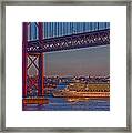 Dawn On The Harbor Framed Print