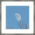 Day Moon Framed Print