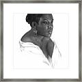 Daydreamer A Study In Black And White Framed Print