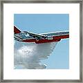 Dc10 Aerial Tanker Dropping Water Framed Print