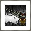 Dead Man's Hand Aces And Eights Framed Print
