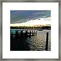 Deale Maryland Harbour Seascape Framed Print